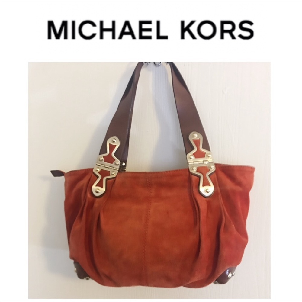 Michael Kors suede shoulder bag